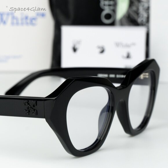 Off-White Women Eyeglasses Black Cat Eye OERJ043 STYLE 43 1000 NEW AUTHENTIC main image 7